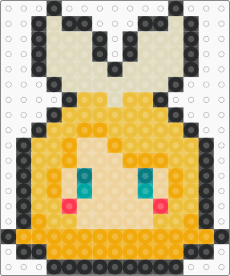 Chibi Kagamine Rin Head - beige,yellow,orange