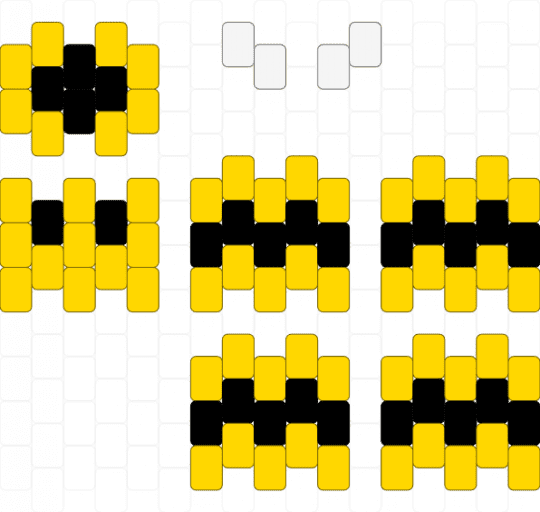 Mini 3d bee (WIP) - yellow