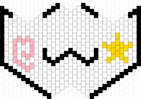 Gangle happy mask mouth placement raised - pink, white, yellow