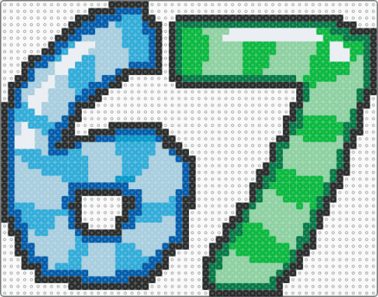 Big shiny striped SIX SEVN 67676767676767676767676767 - light blue,green,67,sixseven,six seven,six,seven,6,7