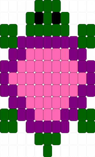 Turtle friend - green,pink,turtle,under the sea
