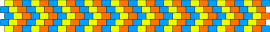 yellow, orange, and blue - chevron,geometric,cuff,vibrant,statement,pattern,blue,yellow,orange