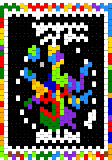 Self-ish - black,white,green,light blue,colorful