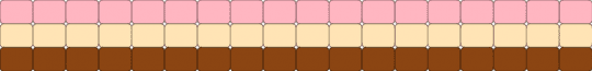 Neopolitian Cuff - beige,pink,red,white,dango,brown,ice cream