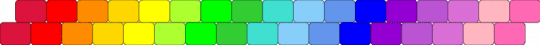 gradient :3 - green,light blue,pink