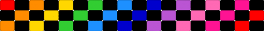 Rainbow Checkerboard - black,pink,ladder,rainbow,baisc,checkerboard