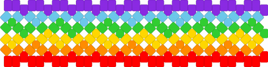 Rainbow X Cuff - red,purple,yellow,green,rainbow,pride,gay,x base,multicoloured,rainbows,lgbtq