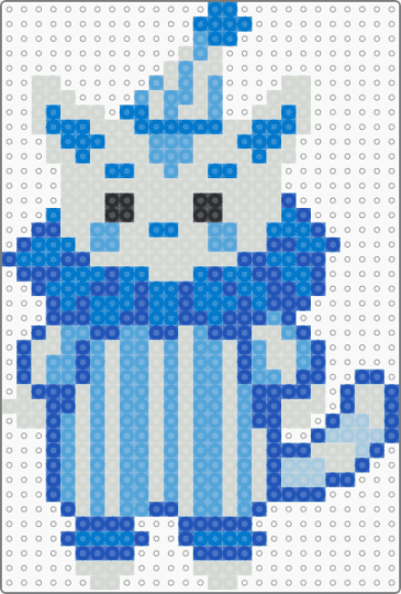 Blue clown cat - blue,light blue