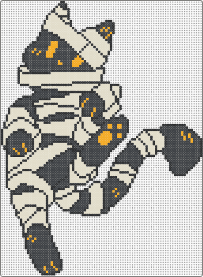 Spooky Mummy Cat (PLS READ DESCRIPTION) - 