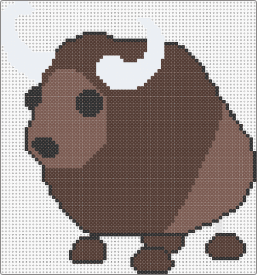 Adopt Me buffalo - brown,adopt me,roblox,game,pet,animal,buffalo