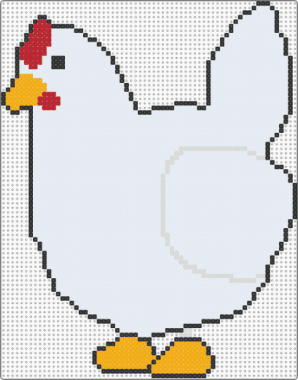 Adopt me Chicken - white,orange,adopt me,chiken,roblox,game,animal,pet,bird
