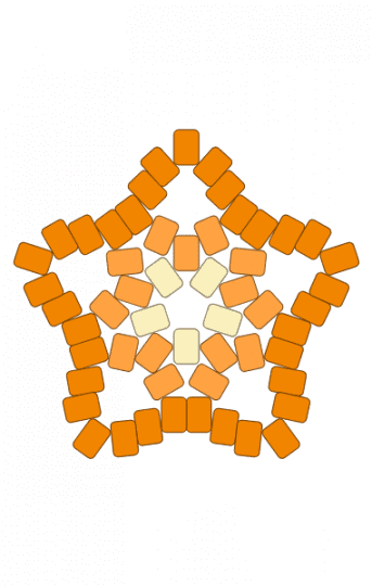 Orange Star - food, fruit, fruit slice, orange, slice, star
