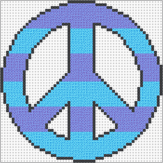 Stripe purple and blue peace sign - peace sign,purple,light blue,cotdpeace,peace,stripe,blue,trippy