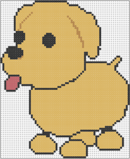 Adopt Me Dog - orange,dog,pet,roblox,adopt me,game,yellow,animal
