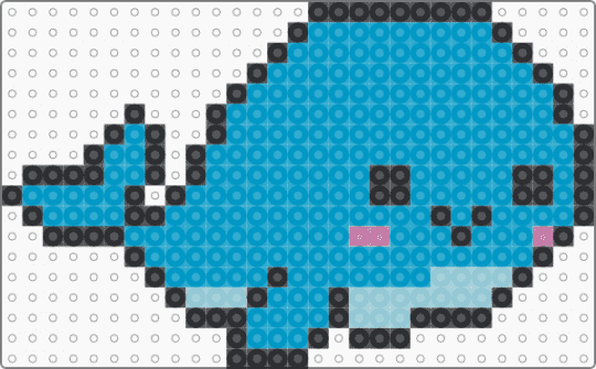 Cute wale - light blue,cute,wale,ocean,animal,blue,blush,pink