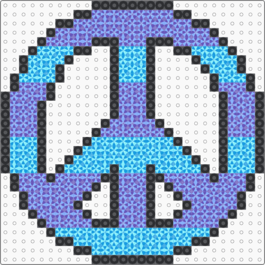 Stripe purple and blue peace sign (small) - peace,symbol,peace sign,sign,trippy,purple,light blue,cotdpeace