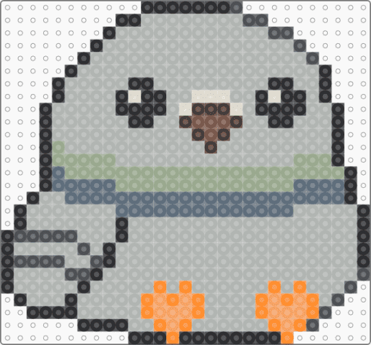 Cute pigeon - pigeon,animal,gray,beige,cute,bird,easy,orange,black
