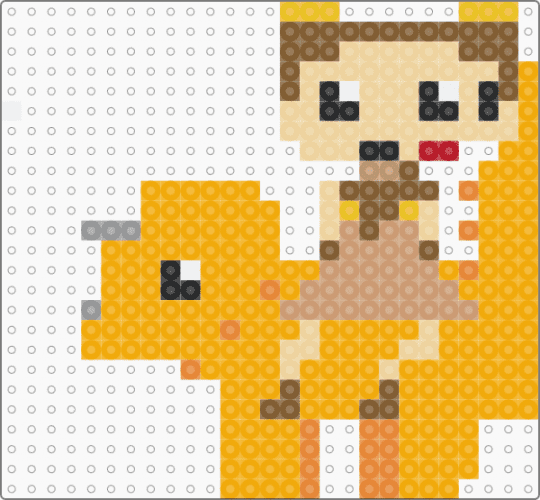 Shelly - beige, orange