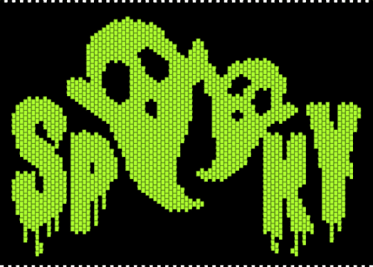 Spooky - black, green, spooky