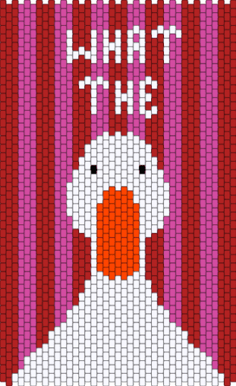 What The Duck Banner - red,pink,duck,banner
