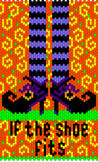 If The Shoe Fits - orange, yellow