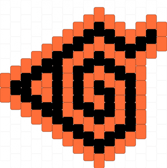 Leaf Village Symbol Charm - orange,black,naruto