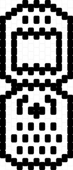 Flip Phone Template - black