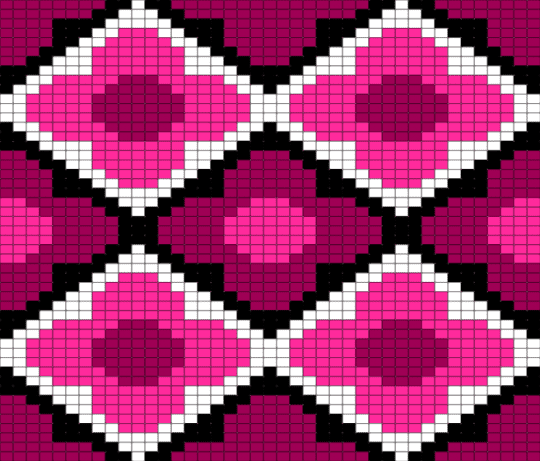 Checkered w/ flowers v1.2 - black, checkered, flowers, pink, white