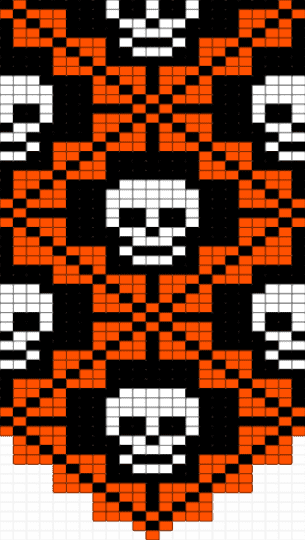 Another Halloween Banner - halloween, orange, skull, white