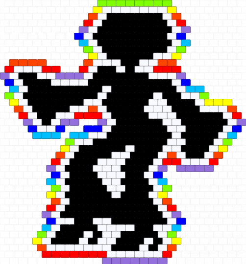 Dancing Silhouette - black,white,red,purple,silhouette