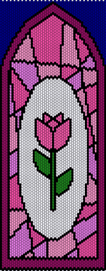 Stained Glass Window Panel - pink,stained glass,window,panel