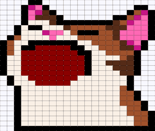 Cat - white,red