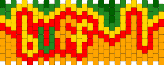 Buff cuff - yellow,orange,red,buff,text,green,strong,applejack