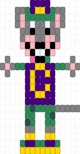 Avenger Chuck E (Chuck E. Cheese's) - purple,gray,green,chuck e cheese,charm,chuck,yellow,mouse,rat