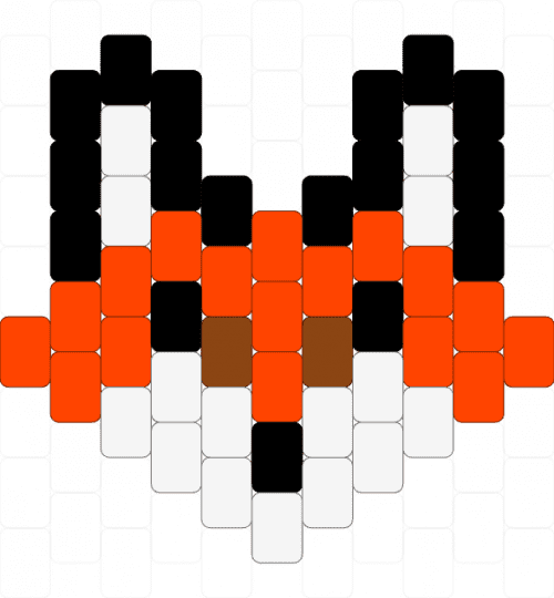 Fox #1 - fox,head,creature,mammal,animal,red,white,charm,orange,brown,black