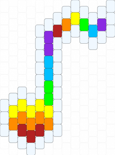 Simple music note - white,orange,red,yellow,cotdrockmusic,music,note,rainbow