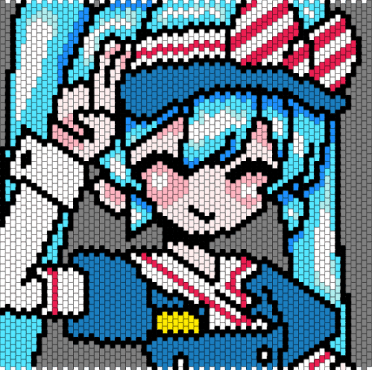 Edited mesmerizer miku - light blue,gray,blue