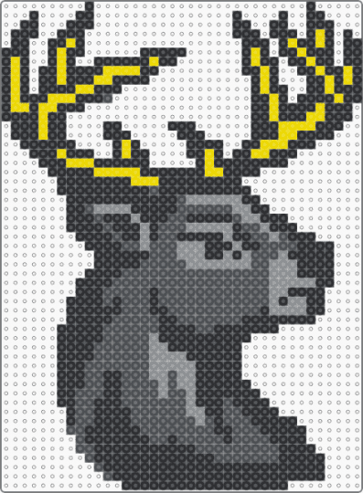 Iowa Heartlanders - black,gray,hockey,echl,iowa,heartlanders,deer