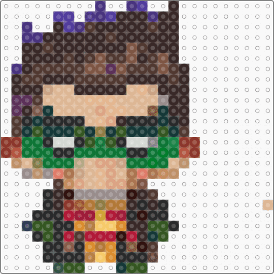Damian Wayne test pattern - brown,tan,beige,green