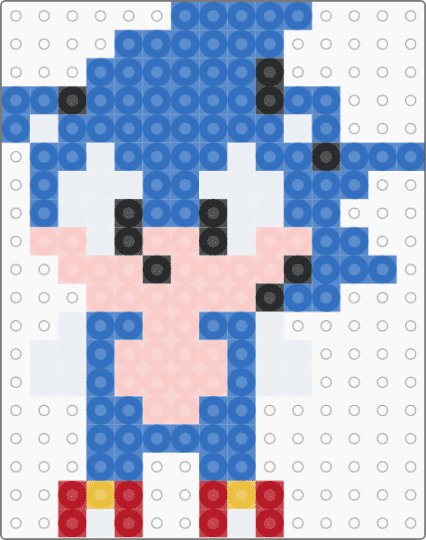 REMIXED SONIC - blue,beige,sonic,tan,shoes,red,white,yellow,plur