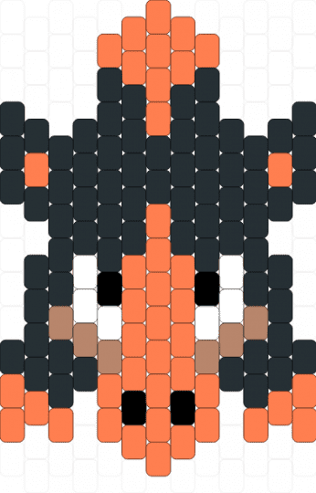 Mudsdale head - black,orange,pokemon,mudsdale
