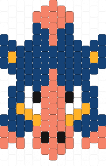 Shiny Mudsdale Head - orange,blue,pokemon,mudsdale