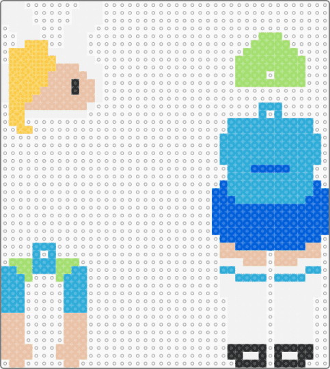 Fionna Dangle Charm - beige,light blue,blue,adventure time,fionna and cake