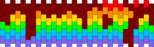 Bloody Rainbow - brown,green,light blue,blue,pride,rainbow,bloody,drip,cuff,simple,scary,flag