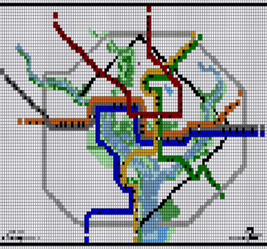 DC Metro map - white,green,gray,orange,purple,colorful