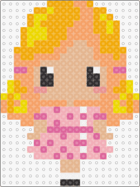 Blonde Girl - girl,blonde,cute,cheerful,personable,character,yellow,pink