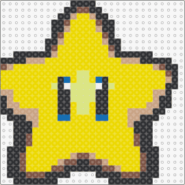 Pixel Star - star,super mario,nintendo,vibrant,nostalgic,classic,gaming,iconic,yellow