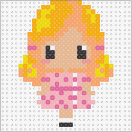 Blonde Girl - girl,blonde,cute,cheerful,personable,character,charm,representation,yellow,pink