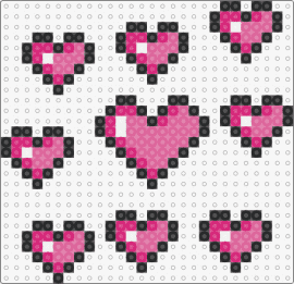 heart - hearts,love,affection,valentine,romance,pink,black