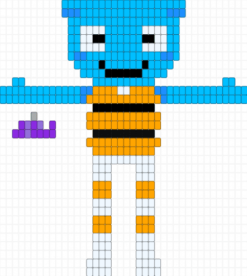 Finn + an ugly Barnaby - light blue,orange